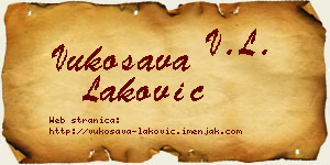 Vukosava Laković vizit kartica